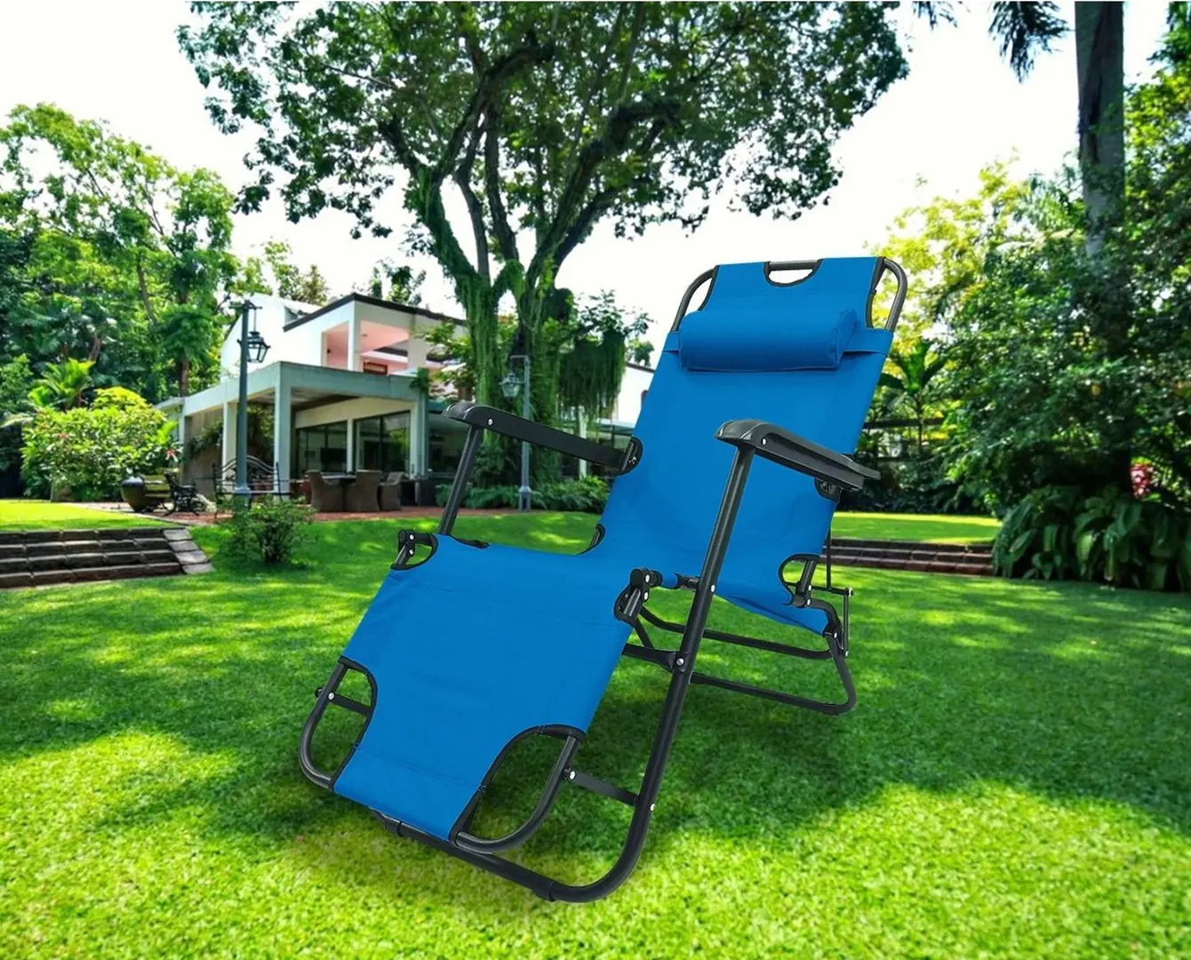 Sezlong Springos Relax GC0004 (Light Blue)