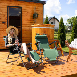 Шезлонг Springos Relax GC0005 (Green) Thumb