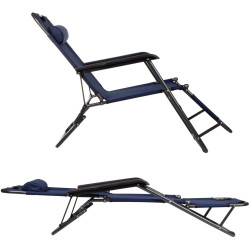 Sezlong Springos Relax GC0012 (Dark Blue) Thumb