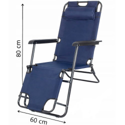 Sezlong Springos Relax GC0012 (Dark Blue) Thumb