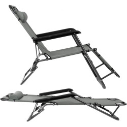 Шезлонг Springos Relax GC0013 (Dark Gray) Thumb
