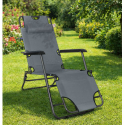 Шезлонг Springos Relax GC0013 (Dark Gray)