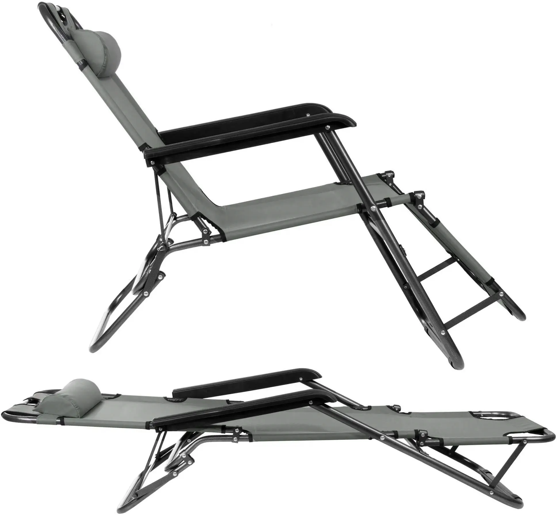 Шезлонг Springos Relax GC0013 (Dark Gray) - 4