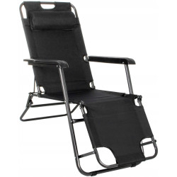 Шезлонг Springos Relax GC0060 (Black) Thumb