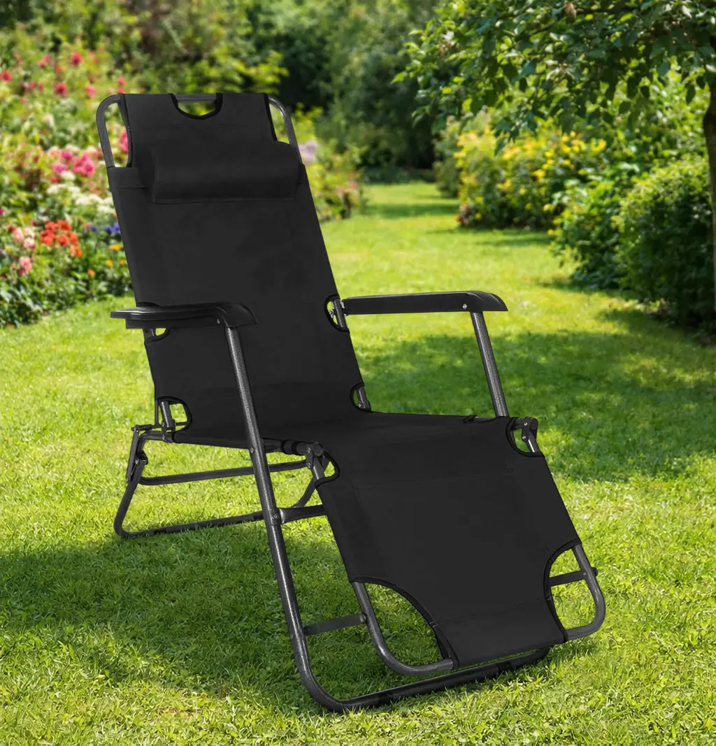 Шезлонг Springos Relax GC0060 (Black)
