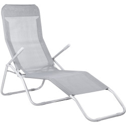 Шезлонг Springos Siesta GC0015 (Gray) Thumb