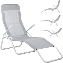 Шезлонг Springos Siesta GC0015 (Gray) Thumb
