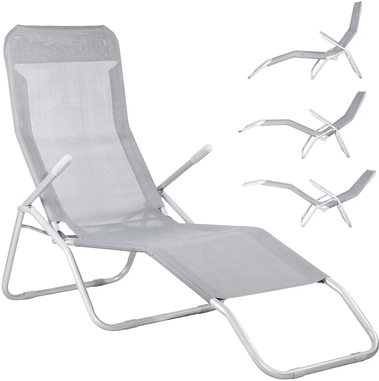 Шезлонг Springos Siesta GC0015 (Gray) - 3
