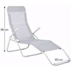Шезлонг Springos Siesta GC0015 (Gray) Thumb