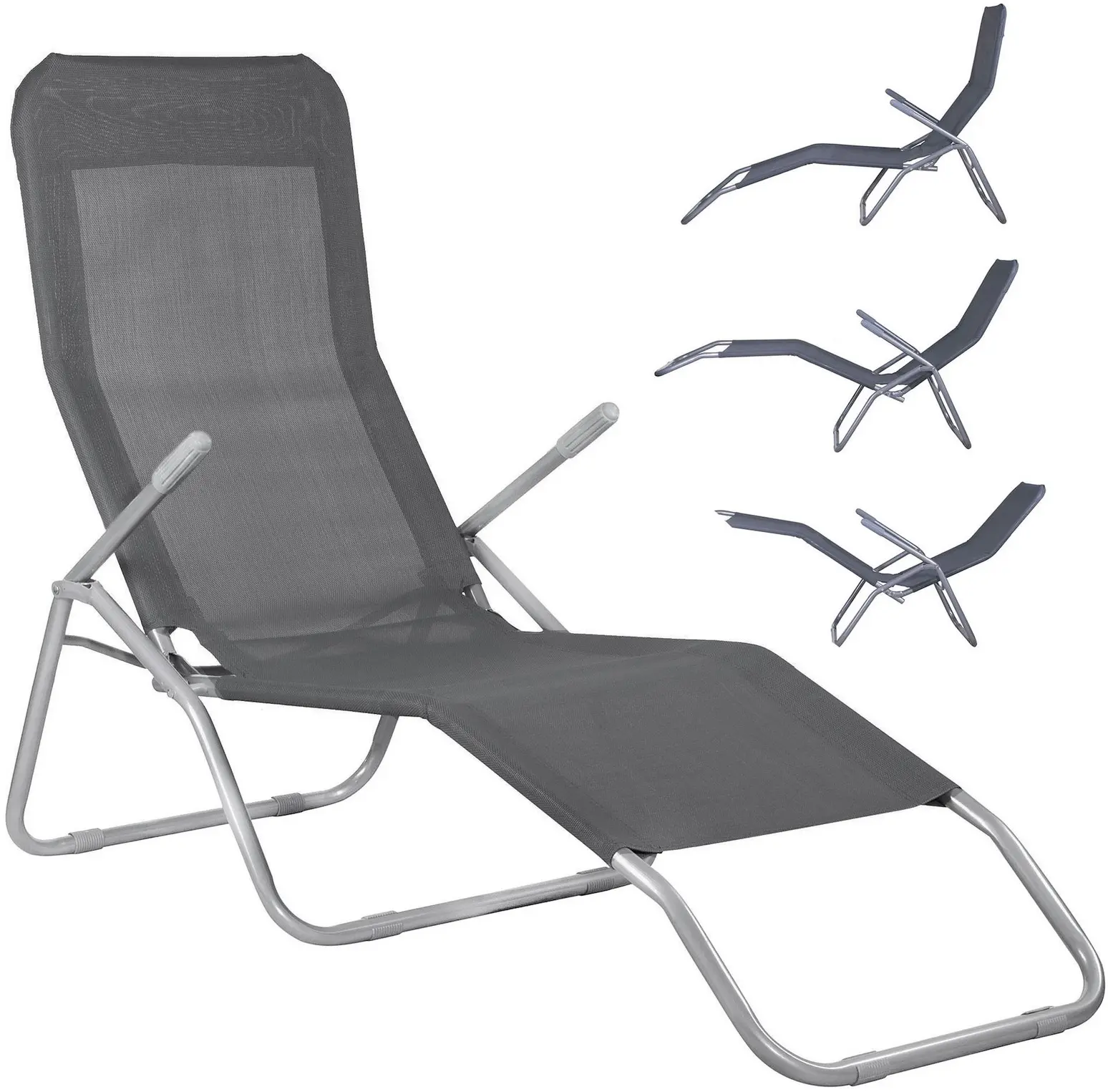 Шезлонг Springos Siesta GC0016 (Dark Gray) - 3