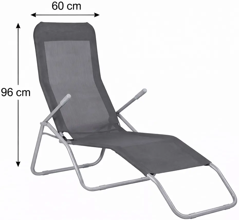 Шезлонг Springos Siesta GC0016 (Dark Gray) - 8