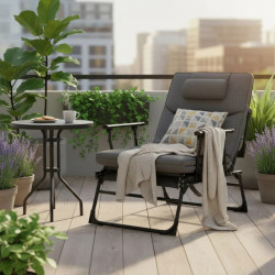 Шезлонг Springos Verano GC0067 (Gray)
