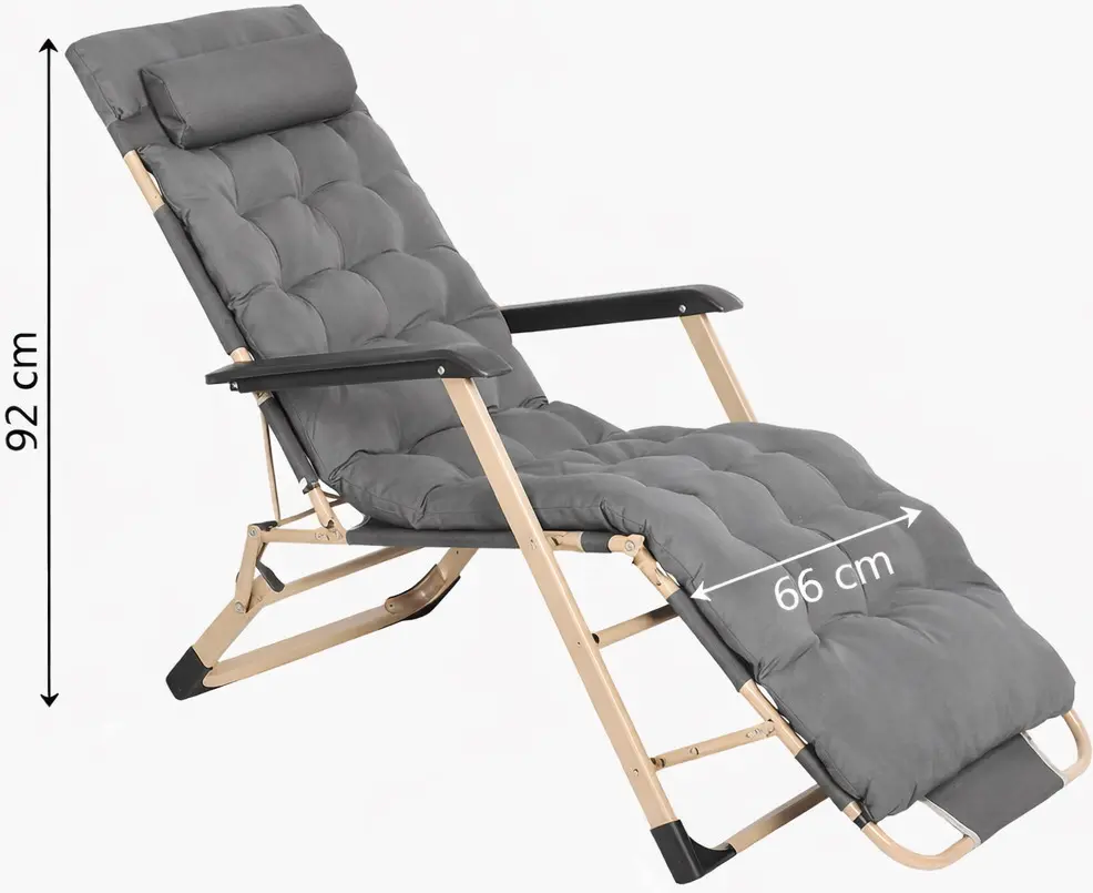 Шезлонг Springos Victo GC0066 (Gray) - 10