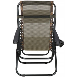 Шезлонг Springos Zero Gravity GC0001 (Dark Brown/Black) Thumb
