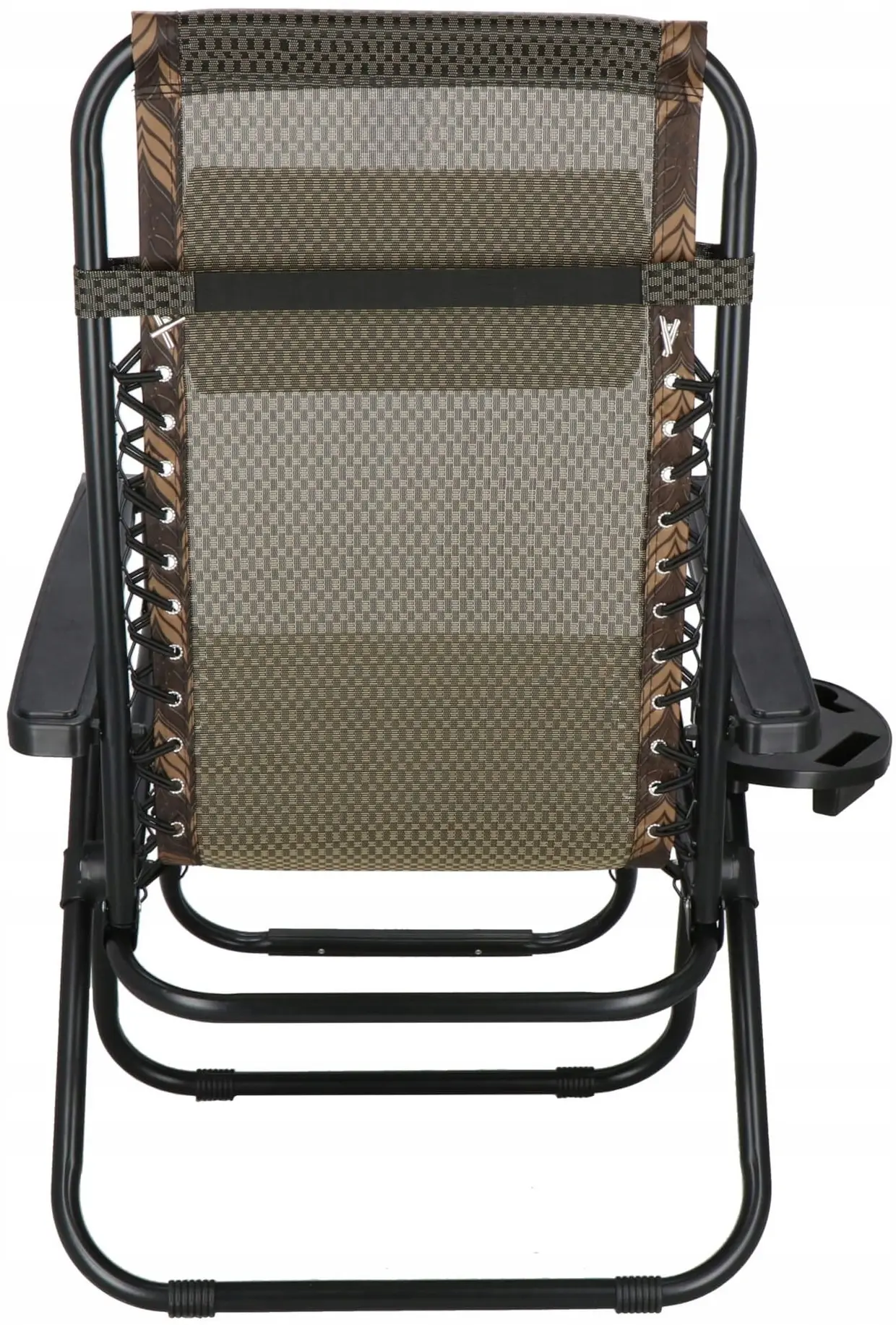 Шезлонг Springos Zero Gravity GC0001 (Dark Brown/Black) - 10