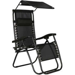 Sezlong Springos Zero Gravity GC0003 (Black) Thumb