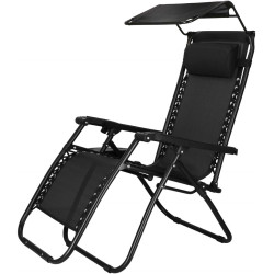 Sezlong Springos Zero Gravity GC0003 (Black) Thumb