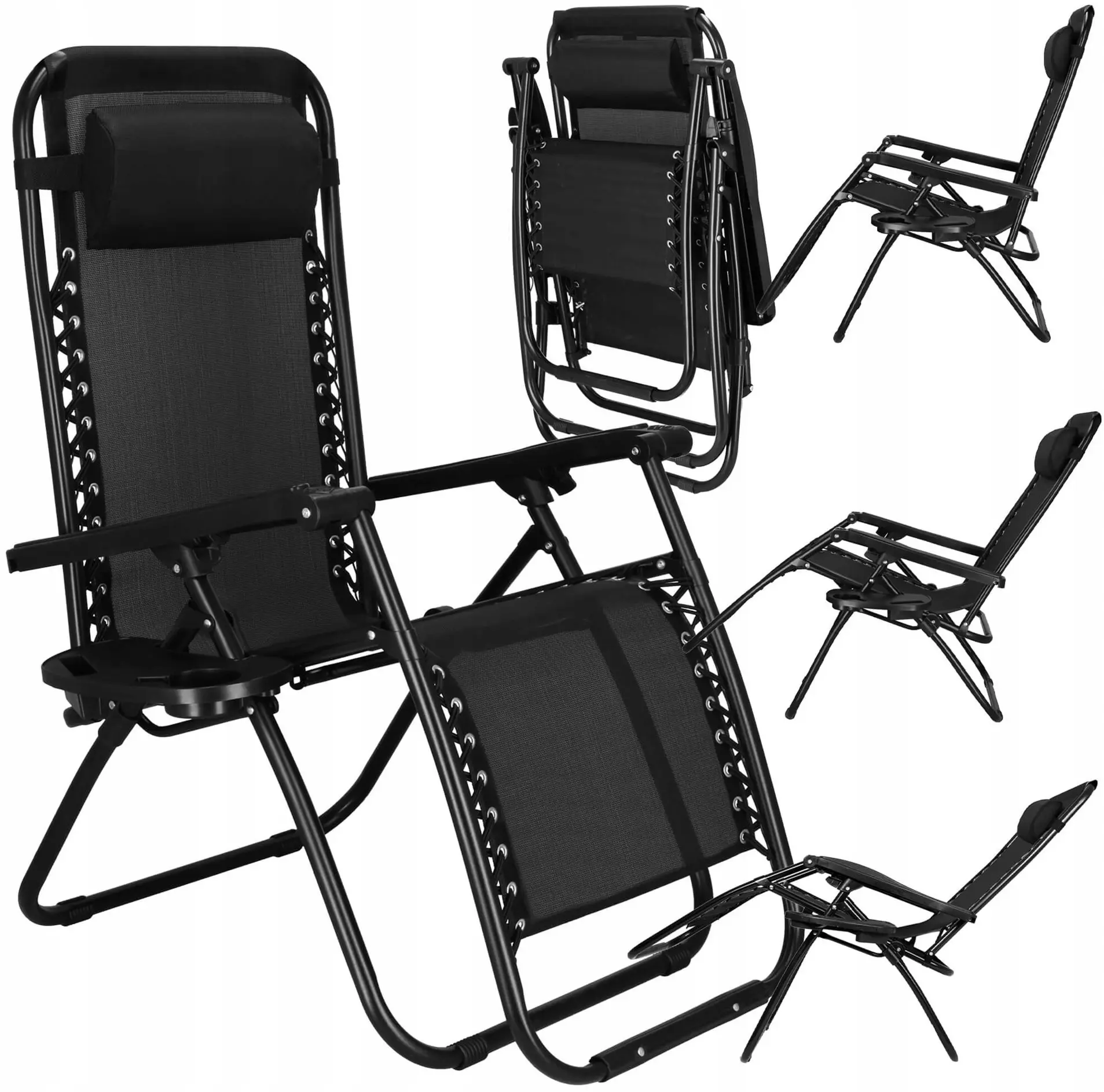 Sezlong Springos Zero Gravity GC0009 (Black) - 13
