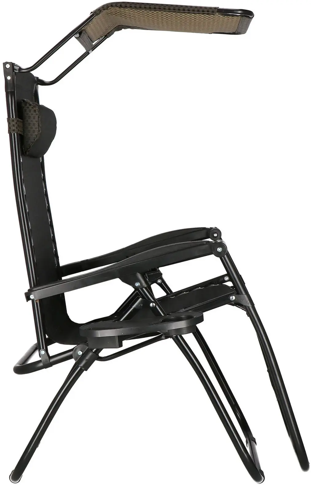 Шезлонг Springos Zero Gravity GC0029 (Black/Brown) - 4