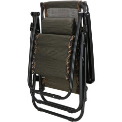Шезлонг Springos Zero Gravity GC0029 (Black/Brown) Thumb
