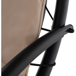 Шезлонг подвесной Tempo Kondela Spavin 2 New (Beige/Black) Thumb