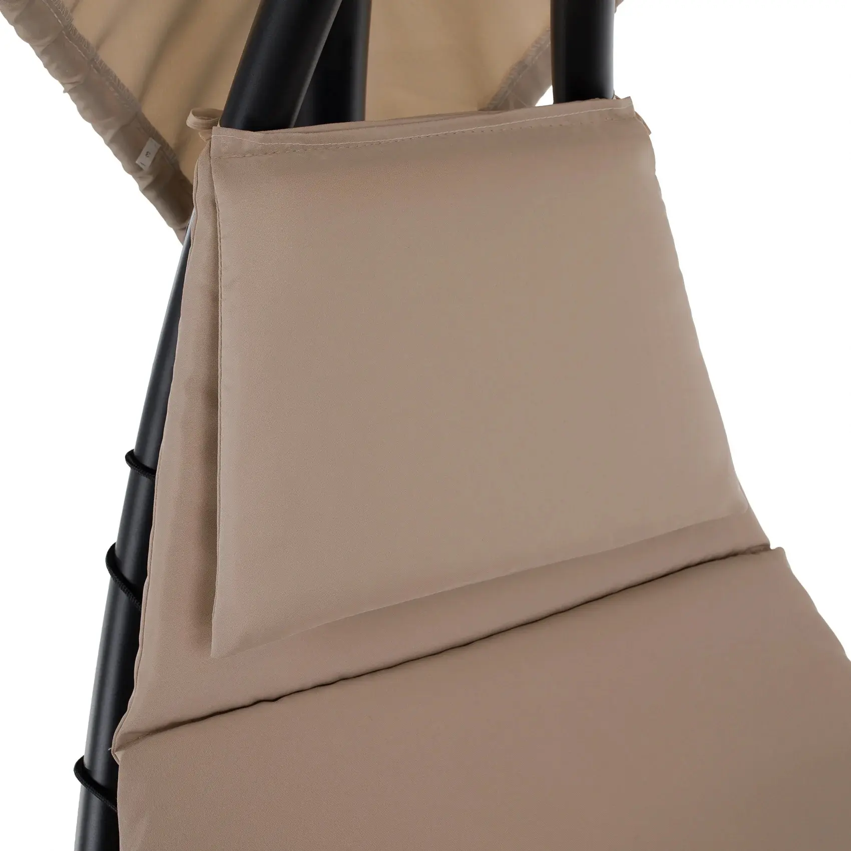 Шезлонг подвесной Tempo Kondela Spavin 2 New (Beige/Black) - 6