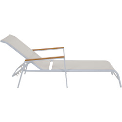 Sezlong Tempo Kondela Bonto (White/Grandson Oak) Thumb