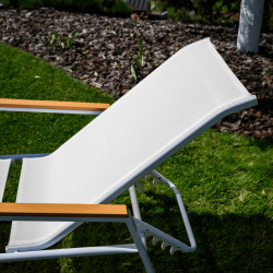 Sezlong Tempo Kondela Bonto (White/Grandson Oak) Thumb