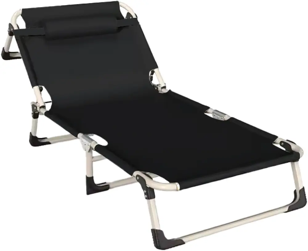 Sezlong Tempo Kondela Bovry (Black/Beige)