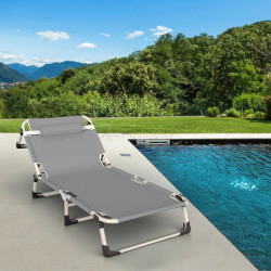 Sezlong Tempo Kondela Bovry (Gray/Beige)