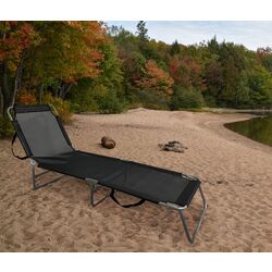 Sezlong Tempo Kondela Keleo (Black/Grey)