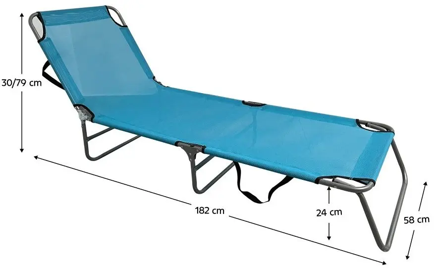 Sezlong Tempo Kondela Keleo (Blue/Grey)