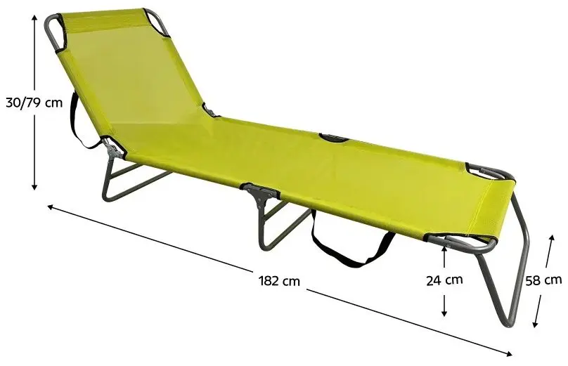 Sezlong Tempo Kondela Keleo (Green/Grey)