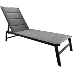 Шезлонг Tempo Kondela Lopez (Gray/Black) Thumb