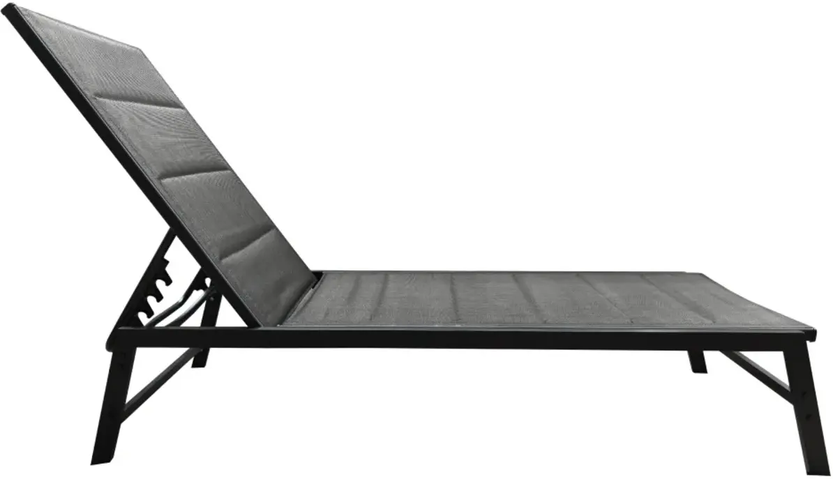Шезлонг Tempo Kondela Lopez (Gray/Black) - 3