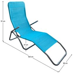 Sezlong Tempo Kondela Selno (Blue/Grey) Thumb