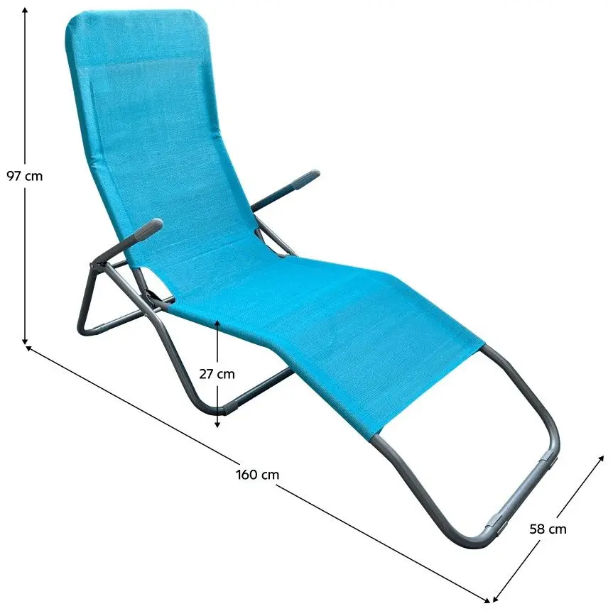Sezlong Tempo Kondela Selno (Blue/Grey)