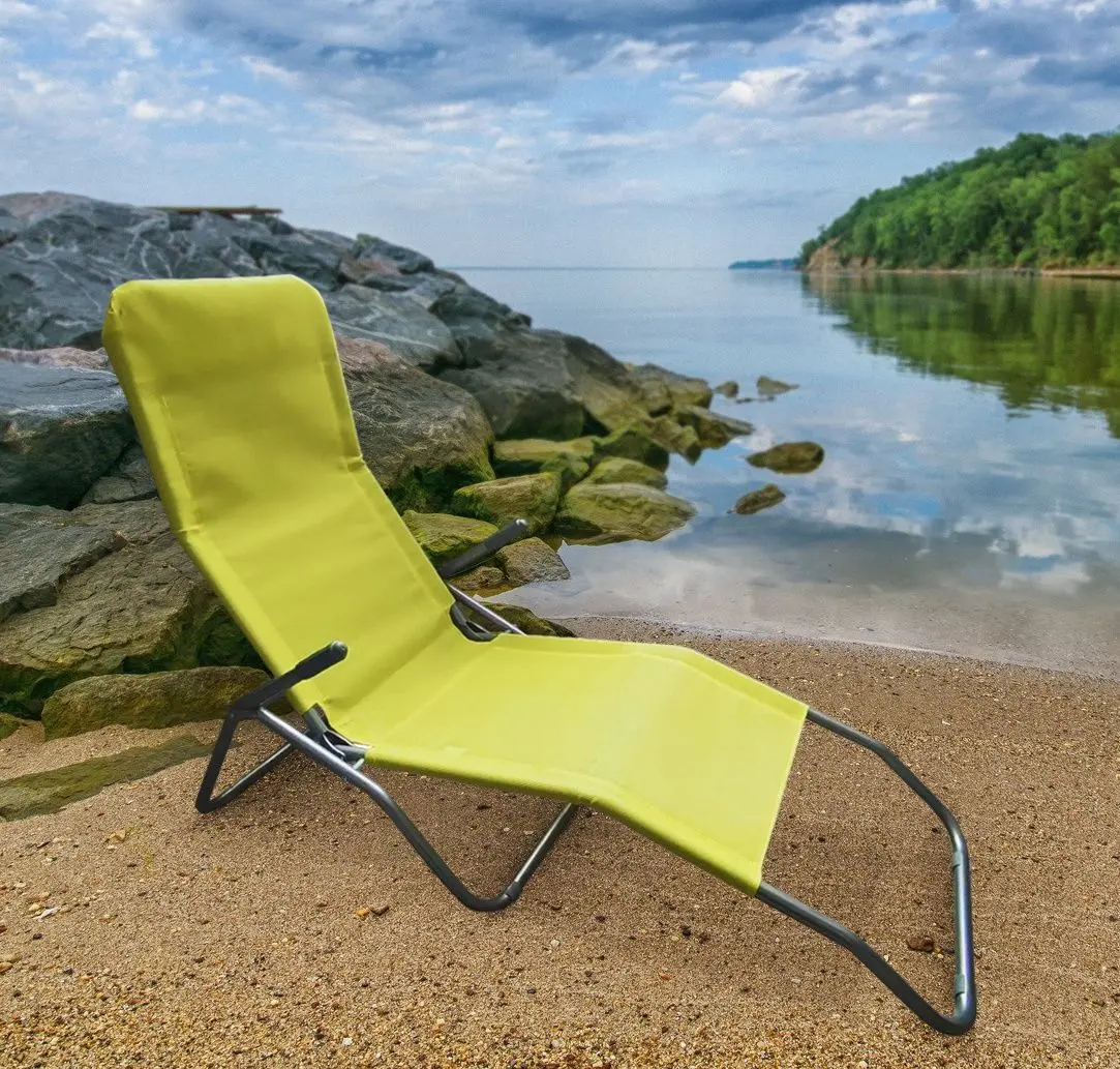 Шезлонг Tempo Kondela Selno (Green/Grey)