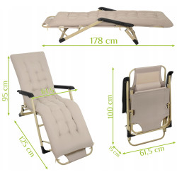 Шезлонг Trizand 27553 (Beige) Thumb