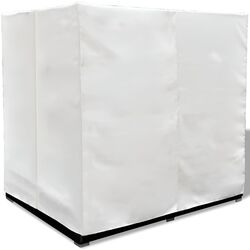 Șezlong cu baldachin VidaXL 42948 (Black/White) Thumb