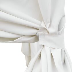 Șezlong cu baldachin VidaXL 42948 (Black/White) Thumb