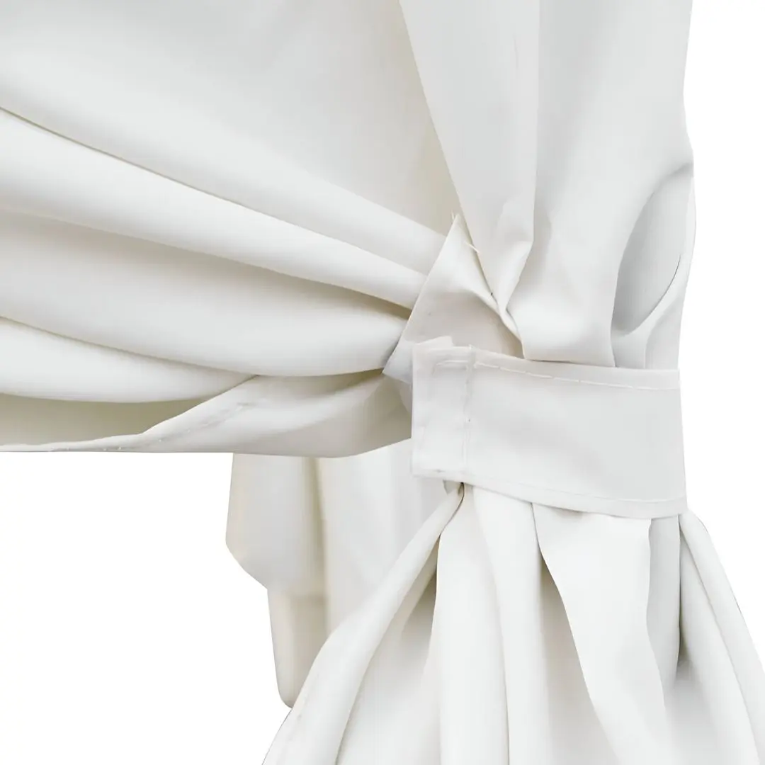 Șezlong cu baldachin VidaXL 42948 (Black/White)