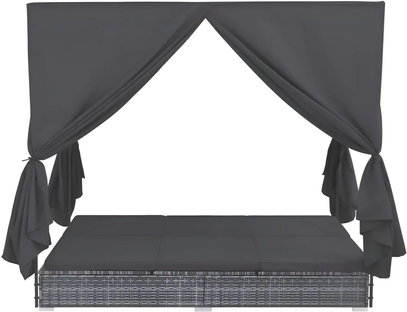 Шезлонг с балдахином VidaXL 45647 (Grey)