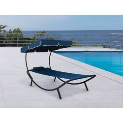 Sezlong cu copertina VidaXL 313535 (Blue)