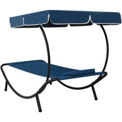 Sezlong cu copertina VidaXL 313535 (Blue) Thumb