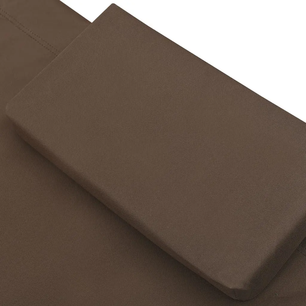 Șezlong cu copertină VidaXL 48069 (Brown)