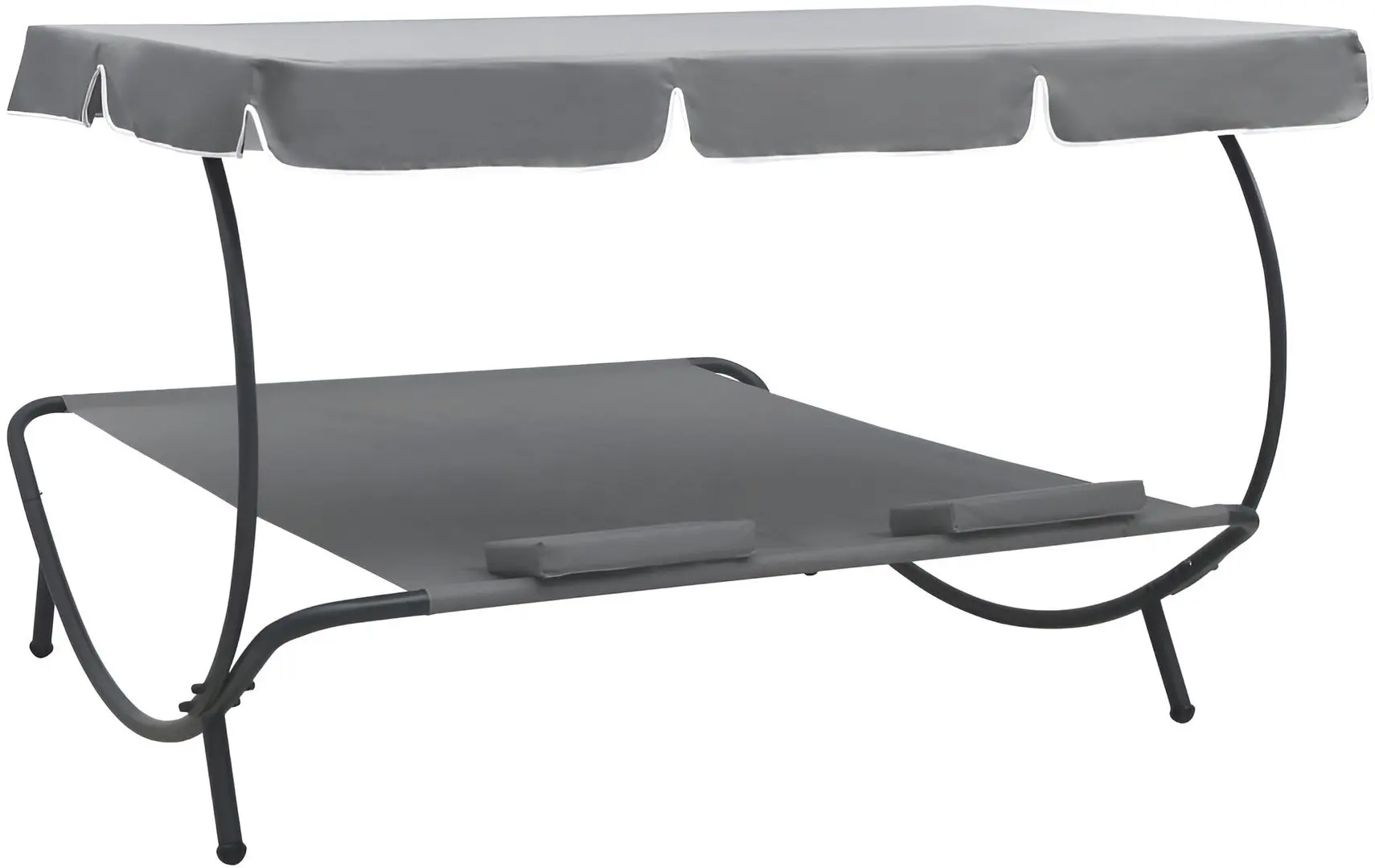 Șezlong cu copertină VidaXL 48070 (Grey)