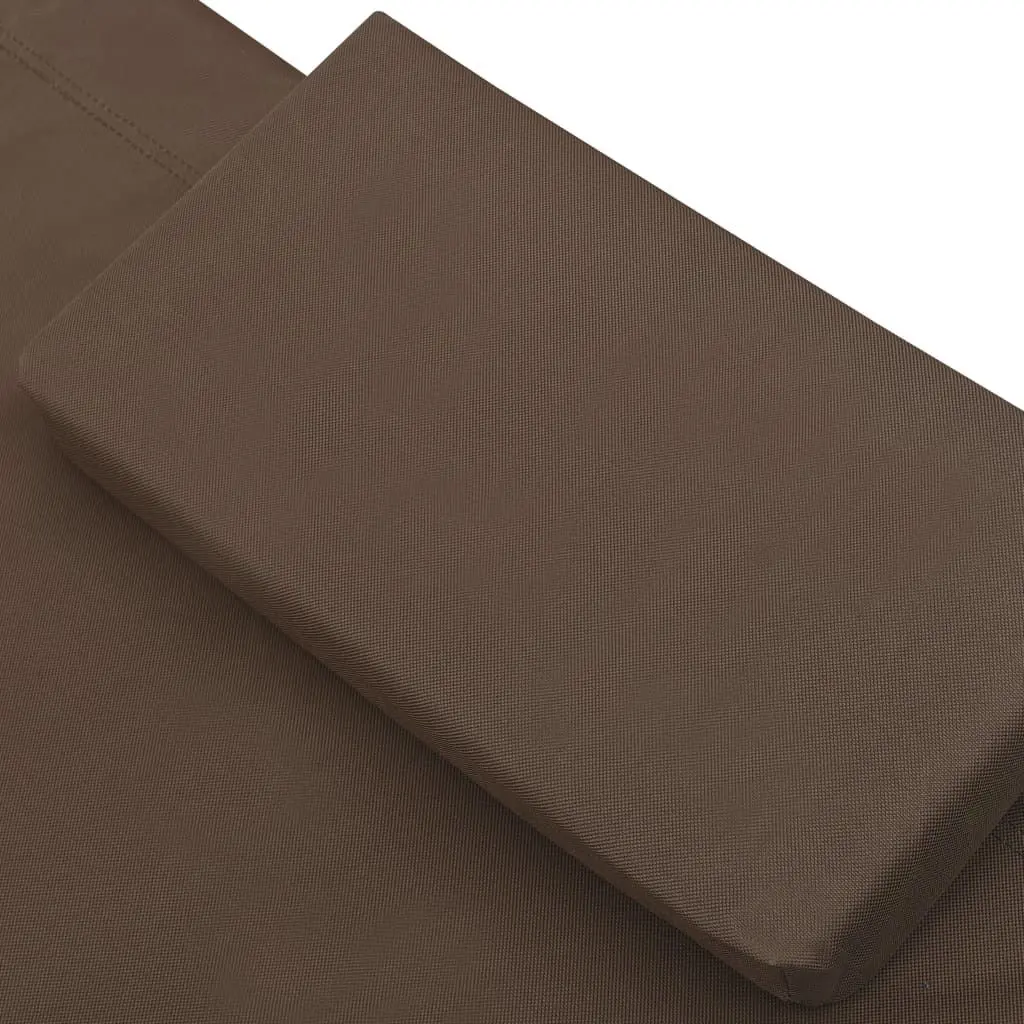 Șezlong cu copertină VidaXL 48078 (Brown)