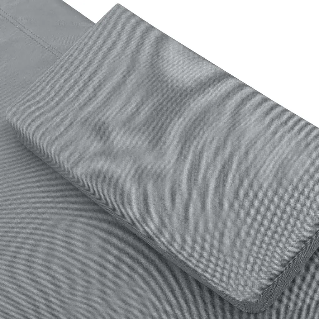 Șezlong cu copertină VidaXL 48079 (Grey)