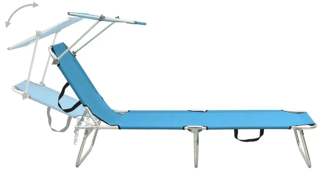 Sezlong VidaXL 310326 (Turquoise)